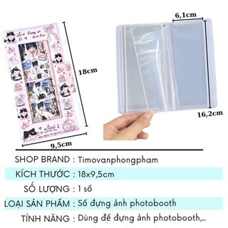Album Photobooth Đựng Ảnh Photostrip Mini Sổ Collectbook Đựng Card Dài Cute Timo VPBL32