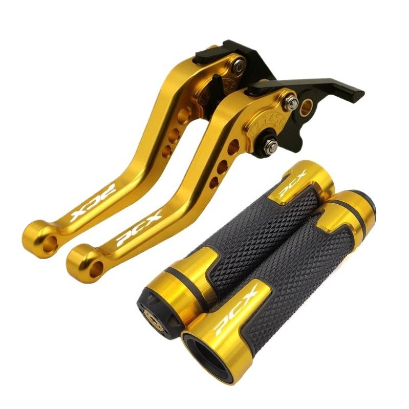 Dành cho XE HONDA PCX 160 ABS CBS Sửa đổi Hợp kim nhôm CNC chất lượng cao 6 giai đoạn Cần ly hợp phanh có tay cầm + Bộ bảo vệ cần gạt Phụ kiện PCX160