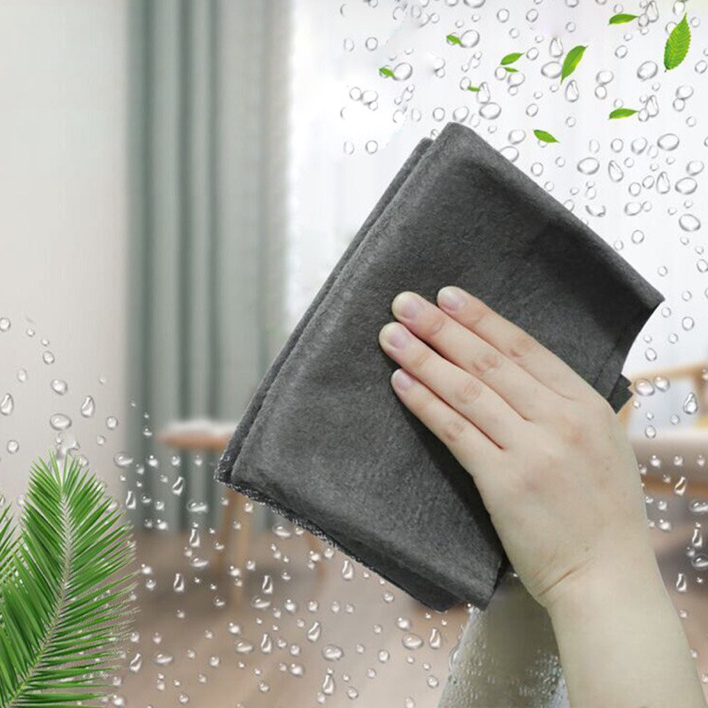 Set 5 Khăn Lau Kính Đa Năng, Khăn Lau Ma Thuật Hàn Quốc Vải Lau Siêu Sạch Lau Chén Bát Gốm Sứ