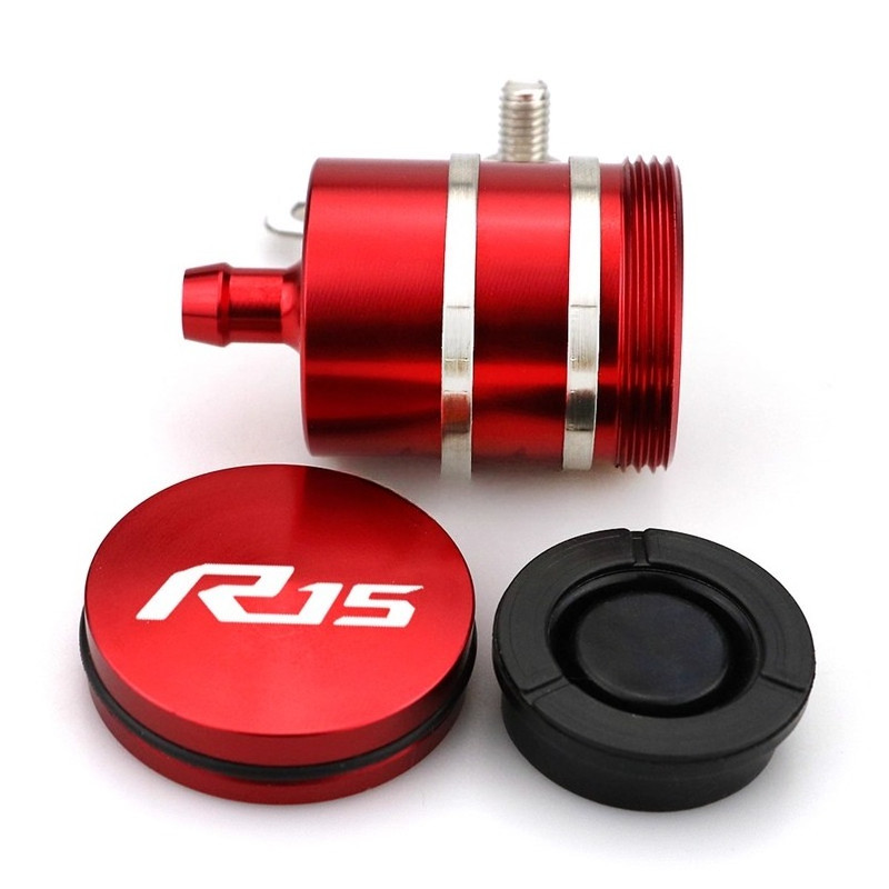 Dành Cho Xe YAMAHA YZF R15 V1 V2 V3 V4 CNC Nhôm Phanh Sau Chất Lỏng Chứa Chủ Xi Lanh Dầu Cốc