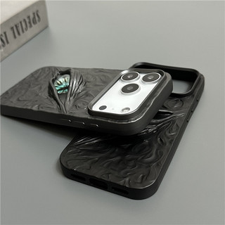 Ốp điện thoại doanh nhân 3D xếp li trừu tượng cho iPhone 17 16 15 14 13 12 11 Pro Max