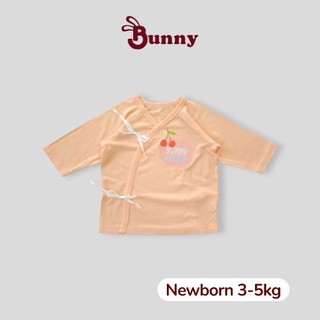 Áo cột dây newborn dài tay Bunny chất thun Modal mềm mịn cho bé 3-5kg