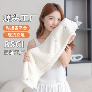 Ngôi Sao Khô Tóc Siêu Thấm Hút Nhanh Khô Không Thổi Cực Dày Phong Cách Mới Người Lớn Nữ Quấn Tóc Mũ Tắm MNMY