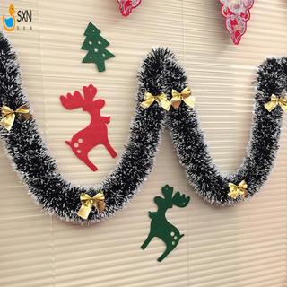 2m Tinsel Vòng Hoa Đồ Trang Trí Giáng Sinh Cây Giáng Sinh Treo Tinsel Ruy Băng Vòng Hoa Cho Cầu Thang Lan Can Trang Trí