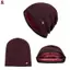 Mũ beanie dệt kim có dây mùa đông Mũ beanie thoải mái có màu trơn cho thời tiết lạnh Mũ ấm đầu