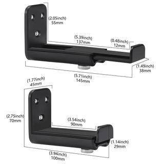 Soundbar Mount Wall Speaker Shelf Anti-Drop Soundbar Support with Extendable Depth 3.5-5.4 Inch for Under TV Home fotvn