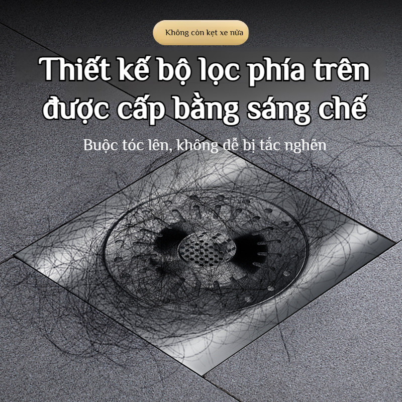 ✨Mua 1 tặng 1✨Lõi thoát sàn bằng thép không gỉ 304 đường kính lớn, nút lọc phòng tắm chống mùi