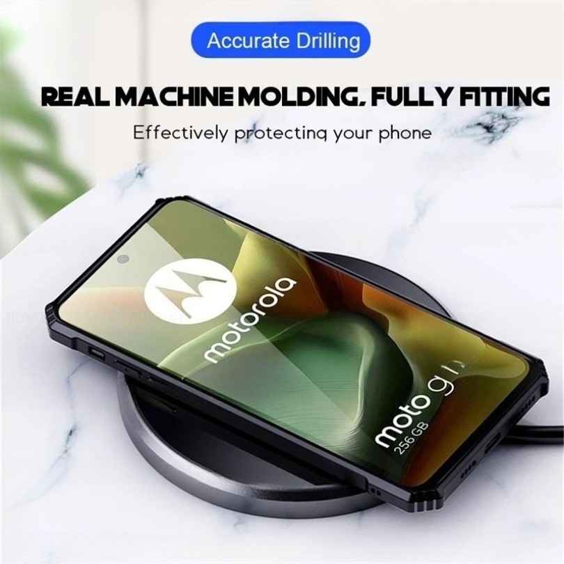 Ốp Lưng Chống Sốc Acrylic Trong Suốt Cho Motorola Moto G05 G15 G35 G45 G55 G75 G85 G 15 75 5G TPU Khung Mềm Bảo Vệ