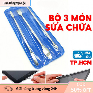 【vạn】Combo 3 Món Dụng Cụ Cạy Mở Vỏ Laptop, Điện Thoại – Chất Liệu Inox Cứng, Bền Chắc