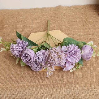 Hoa Giả Trang Trí Phòng Khách Lụa Mẫu Đơn Cẩm Tú Cầu Đẹp Cao Cấp Vintage Bắc Âu Decor Nhà Cửa Đạo Cụ Chụp Ảnh Bàn Làm Việc Như Thật Oải Hương Đám Cưới Sang Trọng Phụ Kiện Nội Thất Cây Cảnh Bó Để Giỏ