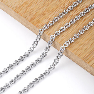 Dây Chuyền Hình Dây Xích Cuba từ Thép Không Gỉ - DIY Vòng Tay và Phụ Kiện Vòng Cổ