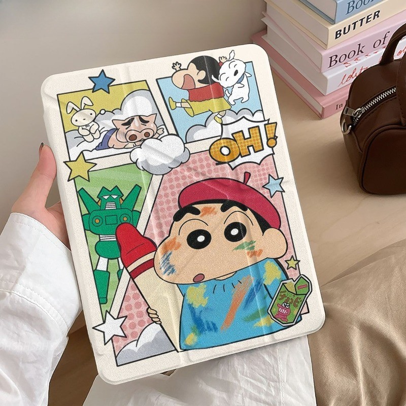 Ốp Bảo Vệ Cho iPad Gen5 / 6 Air2 air 13 inch 10th gen 25S A16 gen11th M4 24S pro11 M2 Air6 M3 Air7 Mini4 / 5 / 6 Air4 / air5 pro 12.9 Gen7 Gen8 Gen9 air 11 Phim Hoạt Hình Vỏ Máy Tính Bảng Dễ Thương