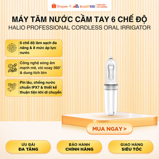 Máy tăm nước cầm tay 6 chế độ Halio Professional Cordless Oral Irrigator - Bảo hành 24 tháng