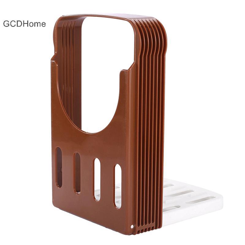 GCDHome Bánh mì nướng có thể điều chỉnh Máy thái bánh mì Giá đỡ có thể gập lại Dụng cụ cắt bánh Hướng dẫn cắt lát nhựa Dụng cụ nhà bếp tiện ích HOT