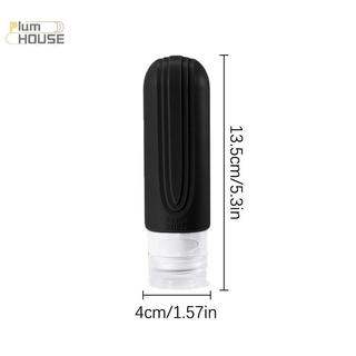 PlumHOUSE 90ml / bộ Silicone Du Lịch Mỹ Phẩm Chai Rỗng Bóp Hộp Đựng Chống Rò Rỉ Chai Đổ Lại Cho Dầu Gội Dầu Xả Lotion VN