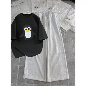 Tổng hợp các sét bộ quần DA CÁ XÁM Chất dày đẹp+ mix áo phông phom unisex hình-con chim cánh cụt-QUANAO94