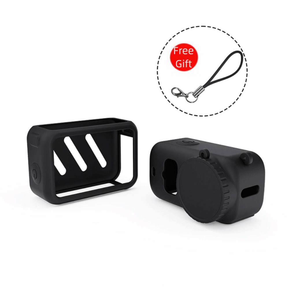 SAIA 3 Cái / bộ Bảo Vệ, Nắp Ống Kính Silicon Mềm, Chống Trầy Xước Có Dây Bảo Vệ Toàn Diện Vỏ Thân Máy Ảnh Cho DJI Osmo Nano Phụ Kiện