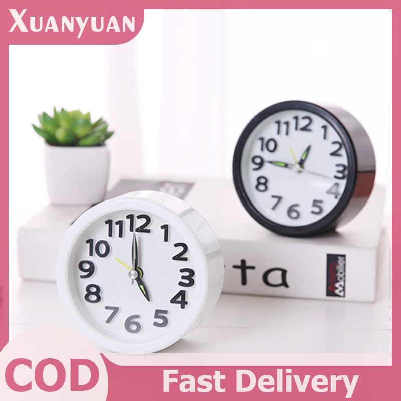 Đồng hồ báo thức tròn hình vuông XUAN Đồng hồ báo thức bàn im lặng nhỏ Đồng hồ thức dậy chạy bằng pin Đồng hồ báo thức di động VN