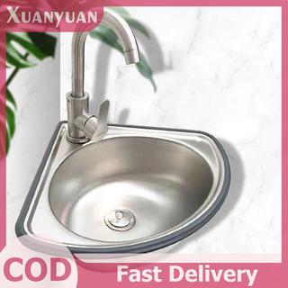 XUAN Bồn Rửa Nhà Bếp Chậu Phòng Tắm Rau Motorhome Thanh Thép Nhỏ Bát Thả Góc Bồn Tắm VN