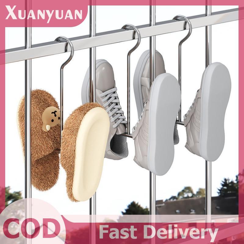 XUAN 1 / 4 Giá phơi giày hình chữ U bằng thép không gỉ, chống gió, khô nhanh, tiết kiệm không gian Móc treo tường để sử dụng ngoài trời & trong nhà VN
