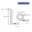 Cáp USB Type C cuộn btsg cho bàn phím cơ Thiết kế có thể tháo rời