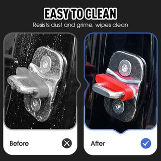 INENK 4 Chiếc Khóa Cửa Ô Tô Âm Thanh Deadener Đệm, Con Dấu Giảm Sốc Bảo Vệ Khóa Cửa Ô Tô, Silicone Bền Cách Âm Giảm Chấn Khóa Cửa Đệm Để Đóng Yên Hơn