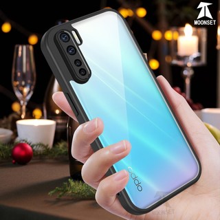 Dành cho OPPO A91 / Reno 3 Ốp điện thoại cứng trong suốt Khung silicon mềm chống rơi mỏng