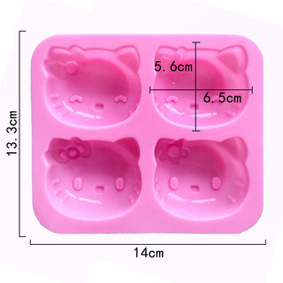Khuôn Kẹo Silicon Hello Kitty - Khay Làm Bánh Sô Cô La Trang Trí Sinh Nhật