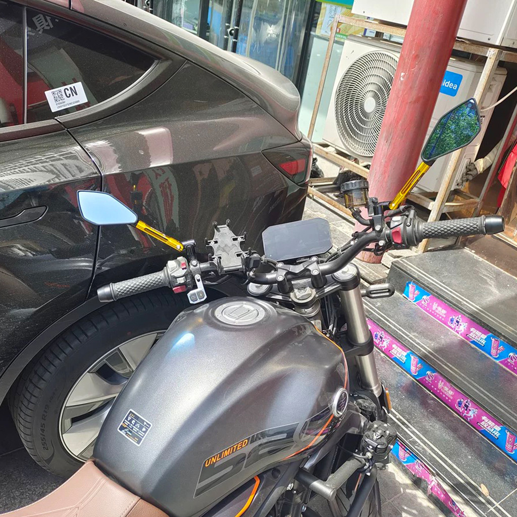 Dành Cho Xe YAMAHA MT09 MT07 MT03 MT15 MT10 MT25 MT01 Xe Máy Sửa Đổi Gương Chiếu Hậu Bên