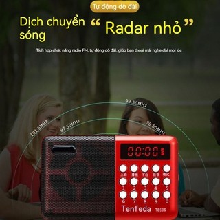 2025 mẫu mới ĐÀI RADIO FM NGHE NHẠC QUA USB VÀ THẺ NHỚ-Đài Phát Thanh Kỹ Thuật Số Loa Di Động Mini Radio