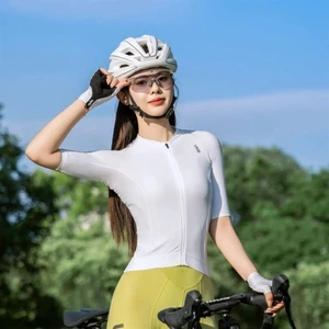 TSS018B - Áo Đạp Xe Nữ UKE White