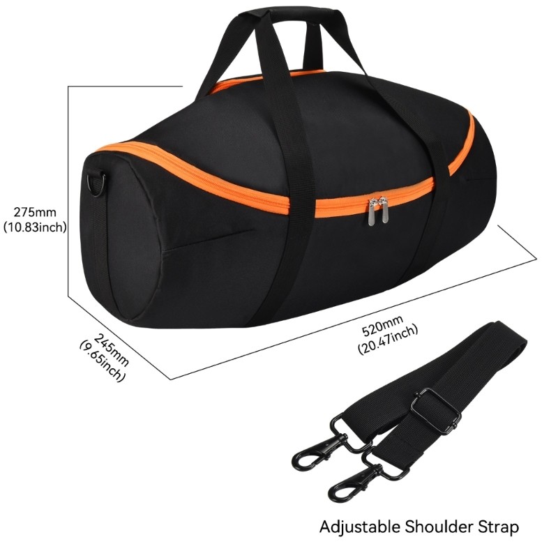 Char Túi đựng hấp thụ sốc cho hệ thống âm thanh Boombox 4 Polyester nhẹ và đóng có khóa kéo an toàn