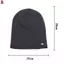 Mũ beanie dệt kim có dây mùa đông Mũ beanie thoải mái có màu trơn cho thời tiết lạnh Mũ ấm đầu