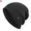 Mũ beanie dệt kim có dây mùa đông Mũ beanie thoải mái có màu trơn cho thời tiết lạnh Mũ ấm đầu