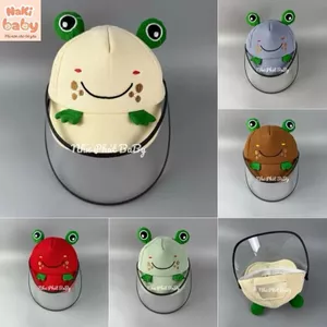 TH (SIZE 4-18 THÁNG) Mũ KẾT, nón lưỡi trai CÓ KÈM KÍNH chắn bụi cho bé yêu đi xe máy