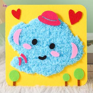 Bộ dụng cụ thêu kim đục lỗ an toàn Mẫu giáo Tranh thêu thủ công DIY cho trẻ em Người lớn Người mới bắt đầu