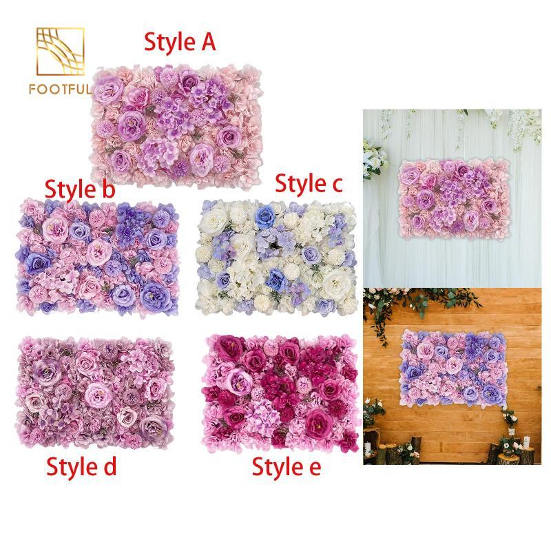 Tấm hoa nhân tạo Nền trang trí ngày lễ tình nhân cho gia đình Sắp xếp hoa hồng Phông nền hoa hồng cho đám cưới