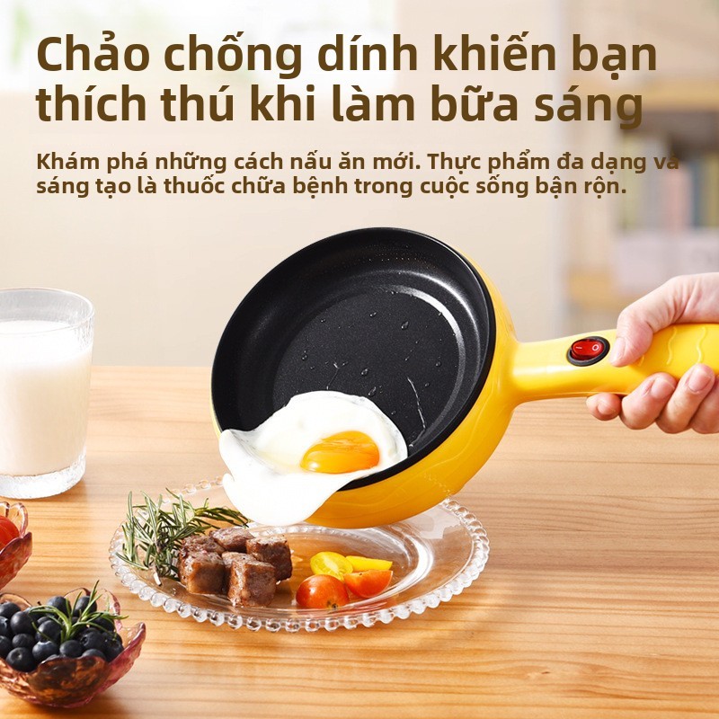 Cắm Trứng Nồi Hơi Flat-Bottom Hộ Gia Đình Mini Omelette Dụng Cụ Tiện Dụng Bánh Pancake Nhỏ Làm Trứng Bánh Bao Nồi Hấp Trứng ZCFE