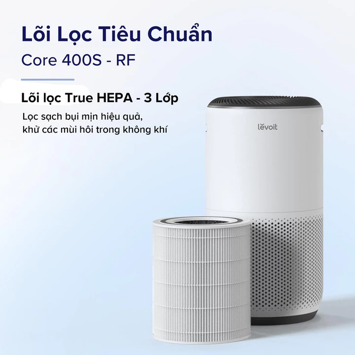 Lõi Lọc Không Khí Chính Hãng Cho Máy Lọc Không Khí Levoit Core 400S | Lọc Bụi Mịn - Khử Mùi - Lõi HEPA - Than Hoạt Tính – 3