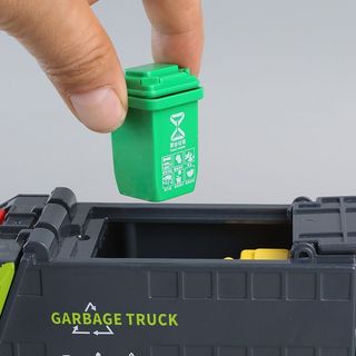 Quán Tính Lớn Rác Xe Tải Trẻ Em Bé Trai Đồ Chơi Xe Thùng Rác Có Thể Phân Loại Trailer Mô Phỏng Vận Chuyển Thành Phố Mô Hình