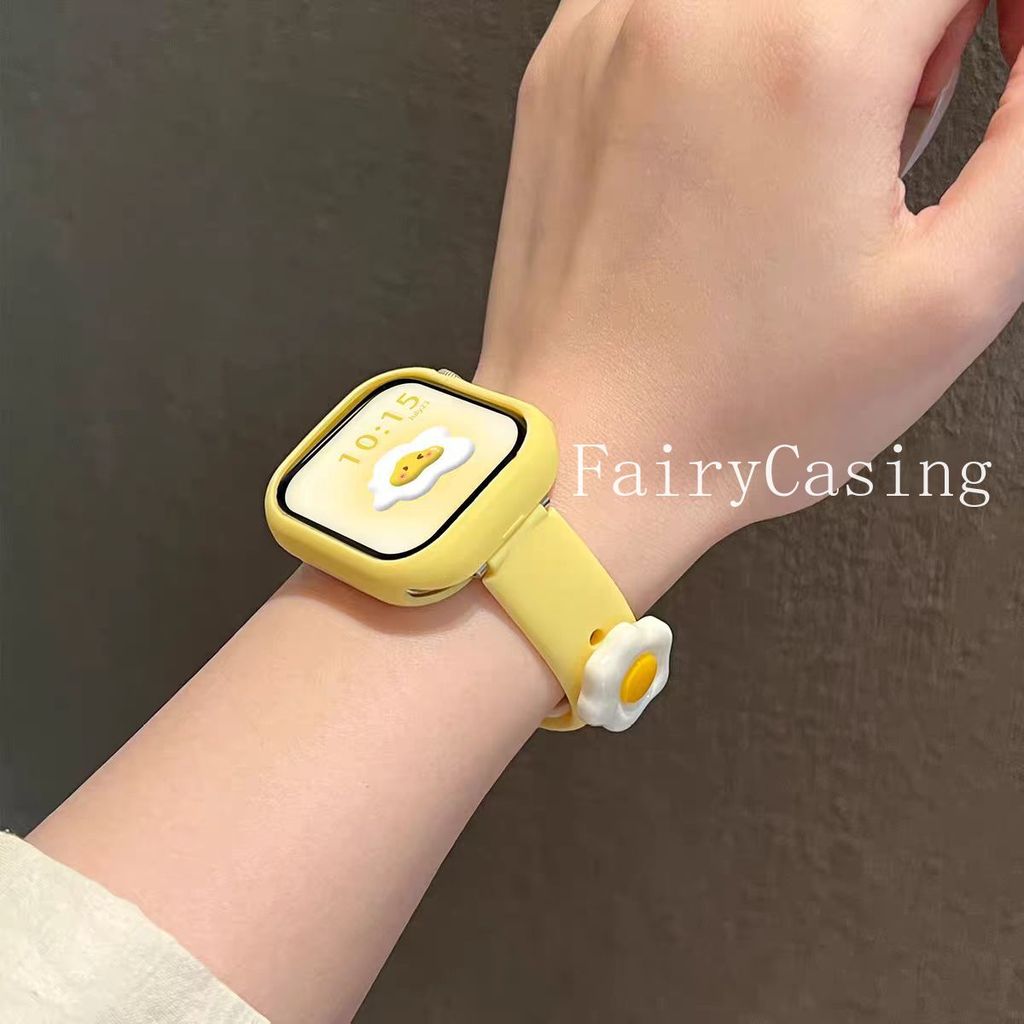 Dây Silicon Cho Apple Watch Dây S11 46mm 44 45 40 42 41mm Vòng Tay IWatch Series 10 9 8 7 SE Ultra 2 3 49mm Dây Đeo