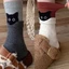 Tất Cotton IAPPORTUNIA, Tất Ống Giữa Mèo Hút Mồ Hôi, Thoải Mái Thoáng Khí Hoạt Hình Cặp Đôi Tất Mặc Thường Ngày