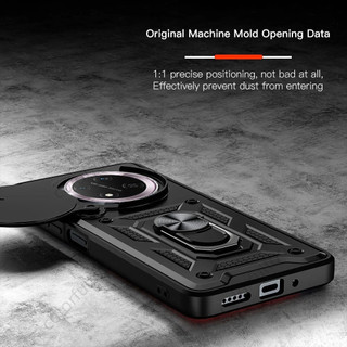 Ốp lưng chống sốc thông minh Honor X9C cho Honor X9d X9C X9a X9b X 9B X 9C X9 X9CSmart 4G 5G Kéo đẩy bảo vệ ống kính máy ảnh Vỏ điện thoại PC cứng Ốp lưng đứng