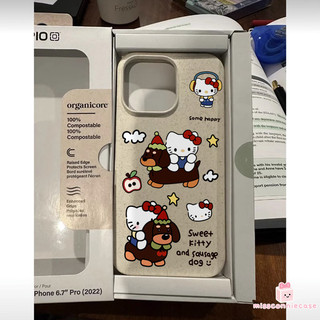 Ốp Lưng Cho Iphone 13 11 17 15 12 14 Pro Max Air XS X XR Max 8 6s 15 14 7 6 Plus SE 2020 Sweet Cute HelloKitty Dachshund Vỏ Thân Thiện Với Môi Trường