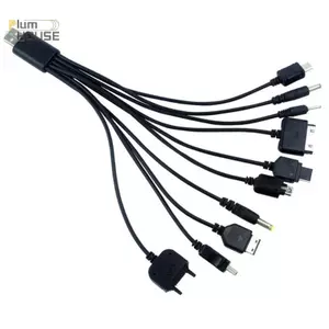 PlumHOUSE Đa Pin Cáp Sạc USB Adapter Cáp Dây Dữ Liệu 10 Trong 1 Cáp Truyền Dữ Liệu USB Đa Năng VN