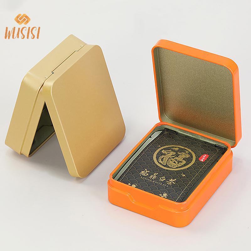 [WUSISI] Hộp lưu trữ thiếc mới Hộp lưu trữ kim loại nhỏ Chìa khóa trang sức Hộp tiền xu Hộp đựng kẹo cưới Hộp đựng thiếc Hộp sắp xếp MỚI