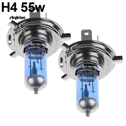 [Sy] 2 Chiếc H1 / H4 / H7 55W / 100W Xenon Gas Halogen Đèn Trắng 12V 5000K Bóng Đèn