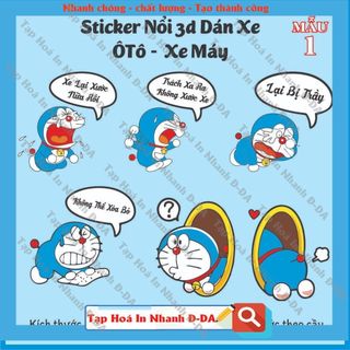 Sticker nổi 3D, Dán Ôtô - Xe máy - Xe đạp
