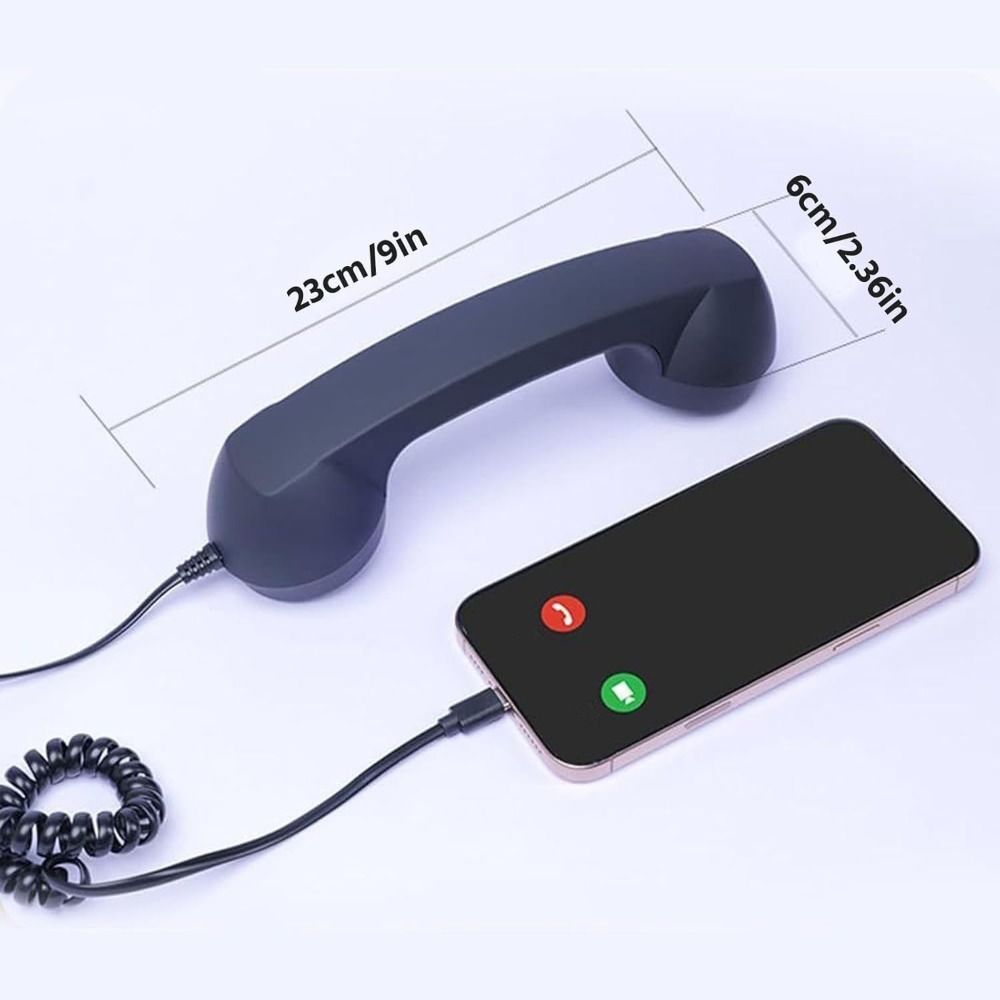 Tay cầm điện thoại CATIYAHA, Bộ thu tay cầm cố định dây miễn phí Type-C, Phong cách điện thoại chất lượng cao với điện thoại micrô