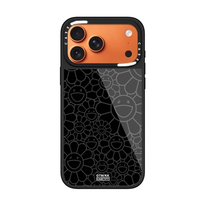 CASECASE X MULTI-FLOWERS (RAINDOW) Ốp lưng kính hút từ tính chống trầy xước cho IPhone 17 Air 16 15 14 Pro Max Plus Ốp lưng cứng có hộp khắc logo